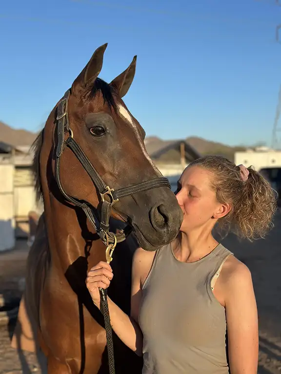 Maddie and her horse Lady